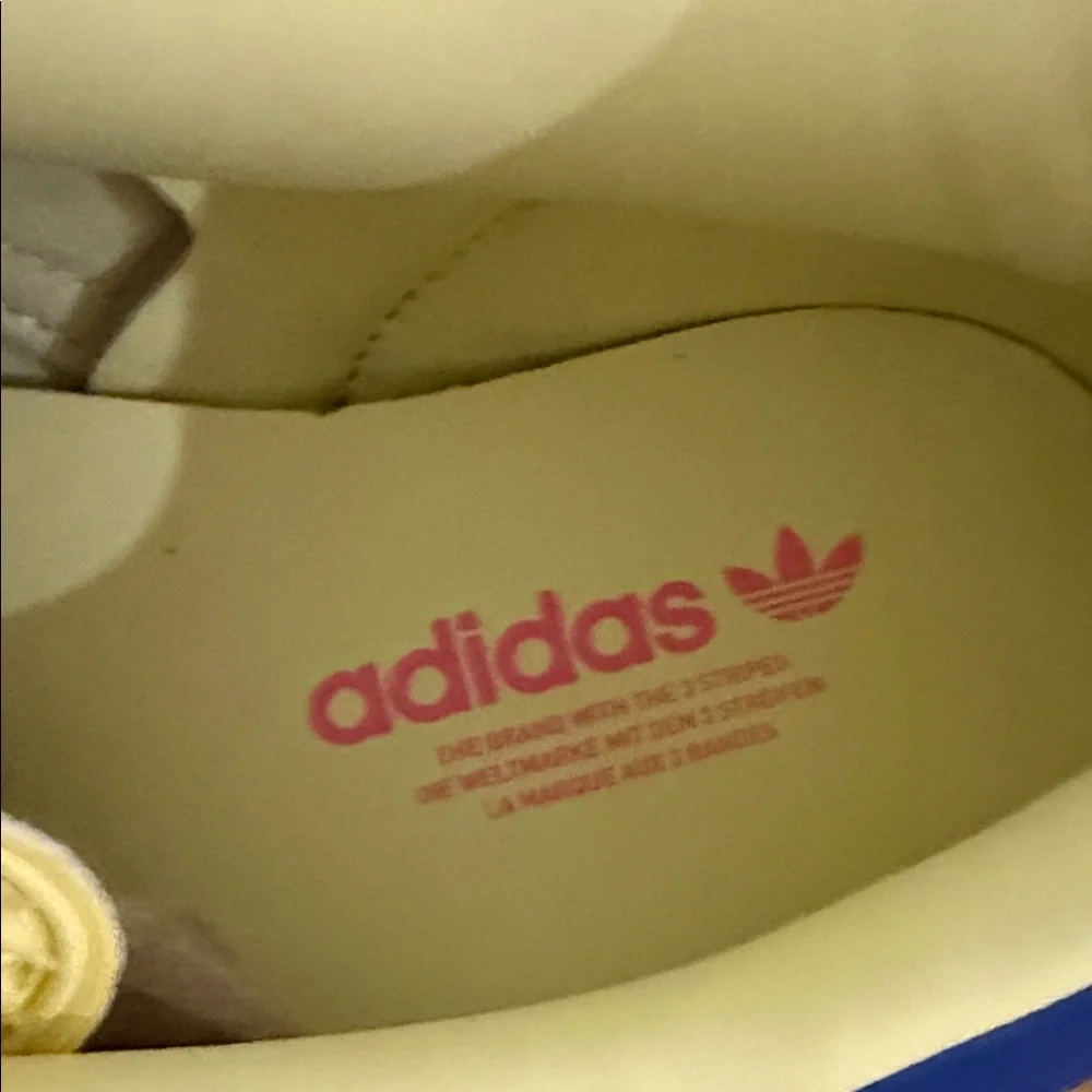 Adidas Gazelle Yellow and Pink Sneakers - Picture 6 of 9